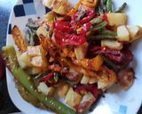 A picture of step 6 of Grilled Chicken drum sticks with vegetable #eid k pakwan.