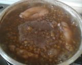 عکس مرحله 2 از دستور عدس پلو با مرغ و ته دیگ کدو حلوایی
