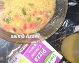 A picture of step 2 of Cheesey omelette😋چیزی آملیٹ😍.
