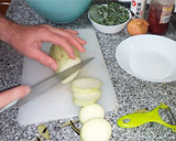 Foto do passo 1 de Arroz de grelos com panados de beringela