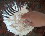 A picture of step 4 of Jollad Rotti (Badnekayi and chaulikai palle).