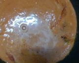 A picture of step 4 of Shahi paneer with paratha.