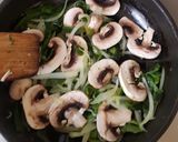 Foto del paso 2 de la receta: Filete de pescado con poblano y champiñones