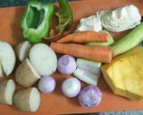 A picture of step 2 of Vegetable Dosa.