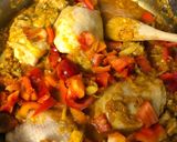 Une image de l'étape 7 de Tajine de poulet aux olives.