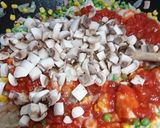 A picture of step 5 of Chicken Fricassee.