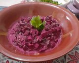 A picture of step 4 of Cold beetroot side.