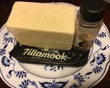 A picture of step 3 of California Farm Cold Smoked Truffle Cheddar Cheese.