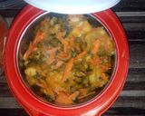A picture of step 1 of Porridge yam.