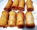 A picture of step 3 of Crispy Spring roll.
