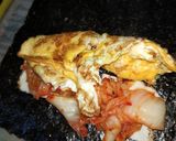 Hình bước làm 3 của món Kimbap eatclean