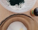 Foto del paso 1 de la receta: Galletas de spirulina 🌊