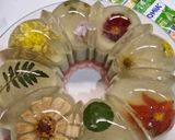 Foto langkah ke 9 dari resep Puding Matcha Semangka Edible Flower.