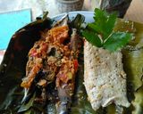 Foto langkah ke 7 dari resep Pepes Pindang dan Pepes Tahu.