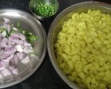 A picture of step 1 of Spicy Macaroni.