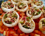 Foto del paso 5 de la receta: Champiñones rellenos con taquitos de jamón serrano