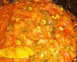 A picture of step 2 of Haddock Breyani.