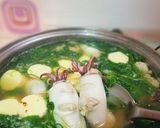 รูปขั้นตอนการทำที่ 7 ของ ต้มจืดหมึกยัดไส้เต้าหู้หมูสับตำลึง