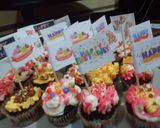 Foto langkah ke 5 dari resep Eggless Moist Chocolate Birthday Cup Cake.