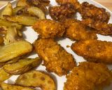 Une image de l'étape 8 de Poulet Tenders KFC et potatoes.