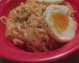 A picture of step 4 of Busy mom's creamy ramen.