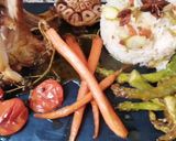Une image de l'étape 9 de Carré d'agneau légumes printaniers.