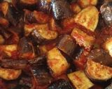 A picture of step 5 of Spicy Brinjles.