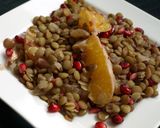 Narancsos-gránátalmás lencsesaláta recept fázis 5 fotója