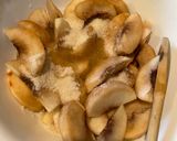 Hình bước làm 1 của món Trà đào (peach tea)