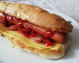 Foto del paso 3 de la receta Perrito caliente con Frankfurt, Bacon y Queso
