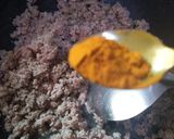 A picture of step 2 of Keema samosey.