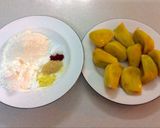 Hình bước làm 1 của món Bánh mít Sơn tây