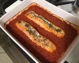 Une image de l'étape 8 de Pavés de saumon à l'aneth, crème de poivrons et radis.