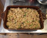 A picture of step 9 of Vegan Mushroom and Chestnut Stuffing.