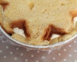 A picture of step 3 of Zuccotto with Mascarpone Cream and Dark Chocolate Chips.