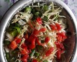 A picture of step 4 of Sooji Rava mixed vegetables dhokla.