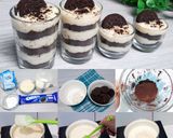 Foto langkah ke 5 dari resep Oreo cheesecake no oven no mixer.