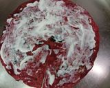 A picture of step 5 of Protein Loaded Cheesey Egg Stuffed Beetroot Paratha Tortilla Wrap.