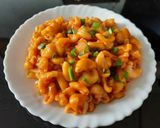 A picture of step 10 of Chinese macaroni.