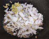 A picture of step 1 of Bhindi fry.