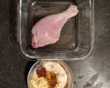 A picture of step 1 of Awadhi Grilled Chicken with Mashed Cauliflower and Potatoes.