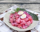 Hình bước làm 4 của món Salad Nga - Russian Salad