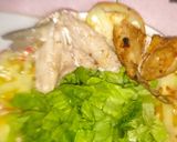 Foto del paso 9 de la receta: Comida casera: filete de pescado frito, arroz blanco y potaje de frijoles negros con ensalada