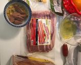 Hình bước làm 1 của món Sandwich roll