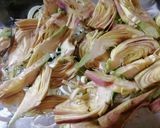 Foto del passaggio 2 della ricetta Baccalà al forno con porri e carciofi