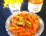 A picture of step 6 of Red Carrot Green Chilli Pickle - 10 minutes Instant Pickle.