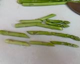 A picture of step 1 of Stir-Fry Asparagus & Bean Sprouts & Bacon.