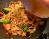 Easy homemade stir fry sweet chilli chicken with egg noodles recipe step 5 photo