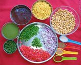 A picture of step 1 of Chole Chaat.