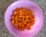 Foto del paso 1 de la receta: 🥢🍚 Poke bowl "otoñal" con calabaza, choclo y chauchas 🍲